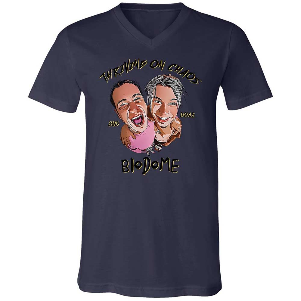 Unisex V-Neck T-Shirt - AZARFM85 - Navy - 12