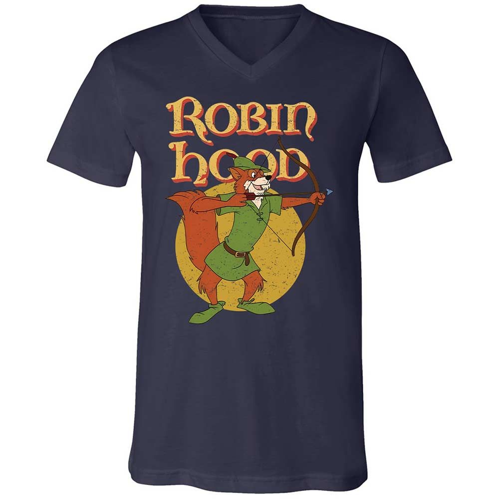 Unisex V-Neck T-Shirt - 74LK12LN - Navy - 12