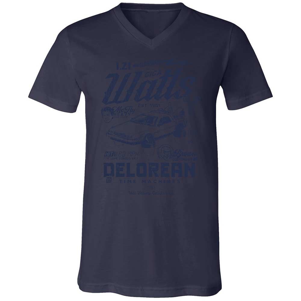 Unisex V-Neck T-Shirt - HMXFGLLE - Navy - 12