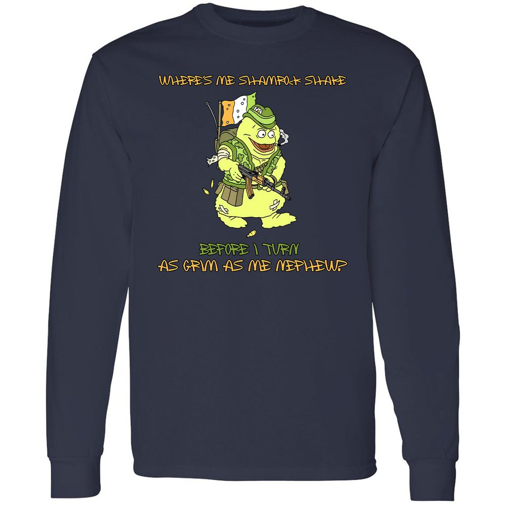 Long Sleeve T-Shirt - U7XANU8K - Navy - 12