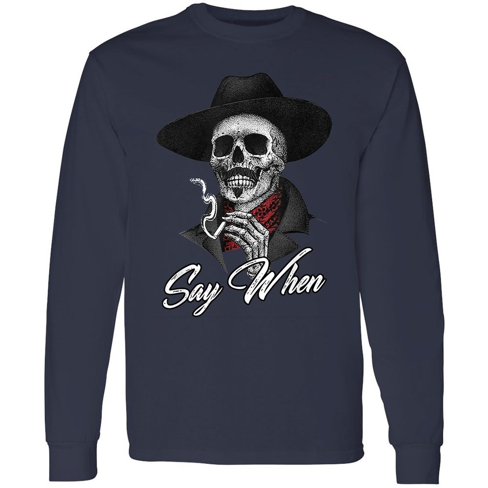 Long Sleeve T-Shirt - 46QYBKAG - Navy - 12