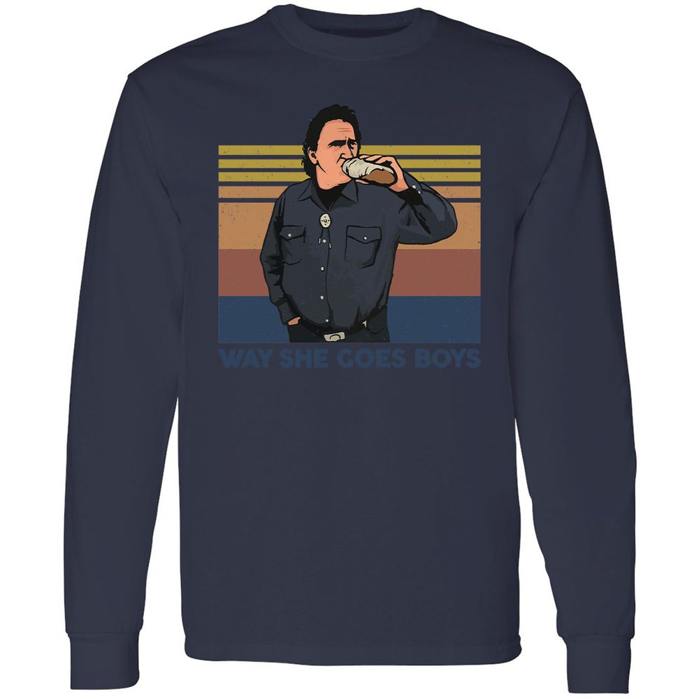 Long Sleeve T-Shirt - FPKDXU5M - Navy - 12