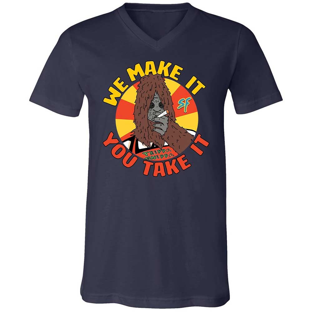 Unisex V-Neck T-Shirt - H43PUMHM - Navy - 12