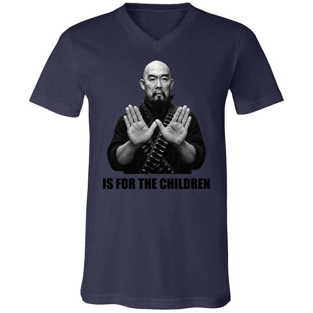 Unisex V-Neck T-Shirt - 3CB48MJ4 - Navy - 12
