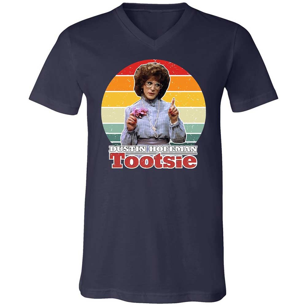 Unisex V-Neck T-Shirt - NCAGKSYR - Navy - 12