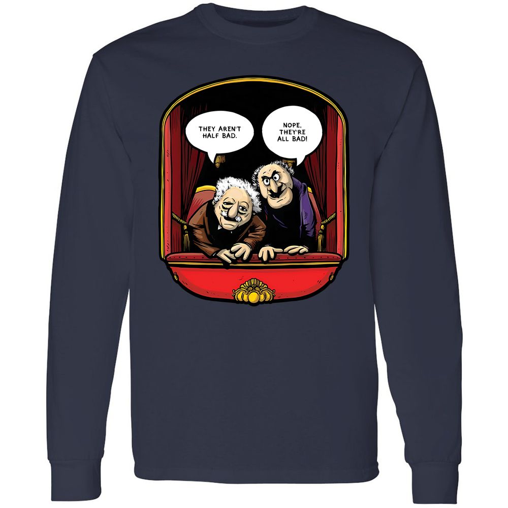 Statler and Waldorf (All Bad) - Navy - 12