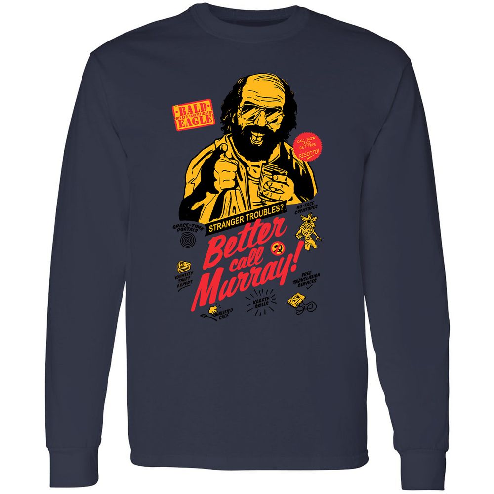 Long Sleeve T-Shirt - MANETHUU - Navy - 12