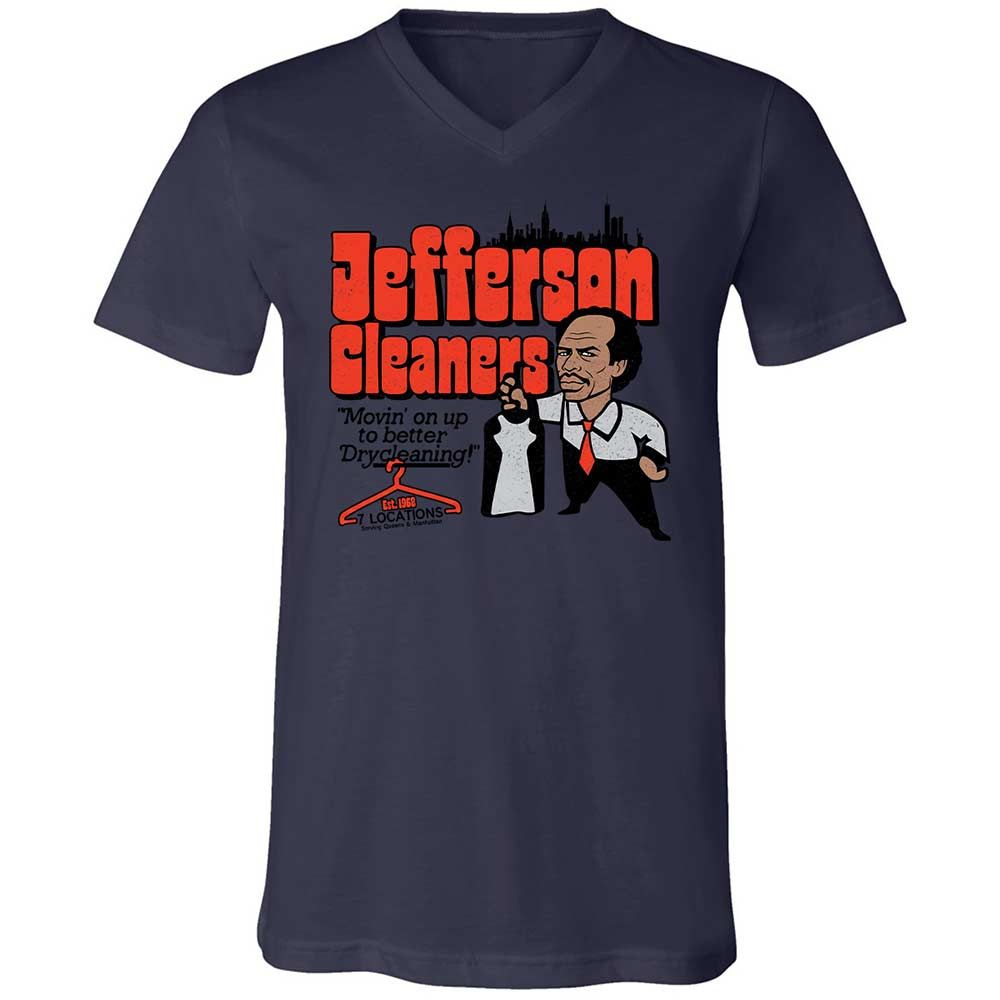 Unisex V-Neck T-Shirt - 3B5VWC3E - Navy - 12