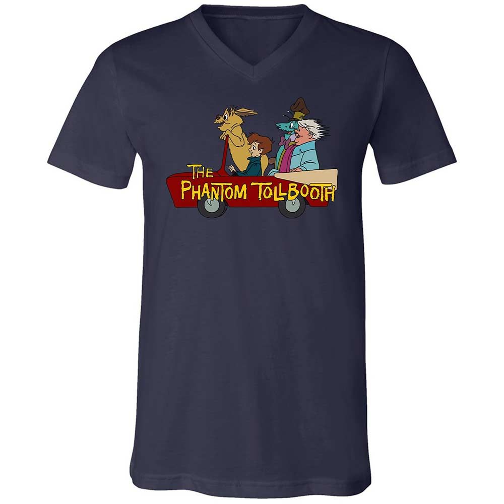 Unisex V-Neck T-Shirt - BRPMXCQW - Navy - 12