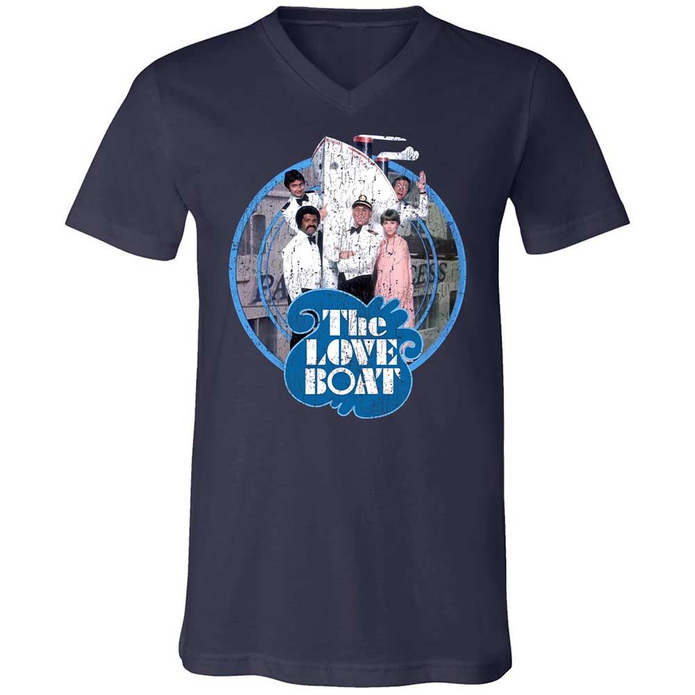 Unisex V-Neck T-Shirt - MEYLLC2Y - Navy - 12