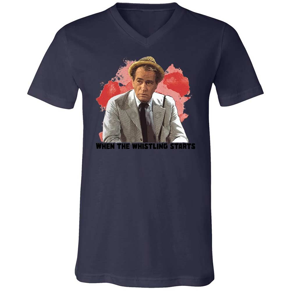 Unisex V-Neck T-Shirt - SKZ93UKW - Navy - 12