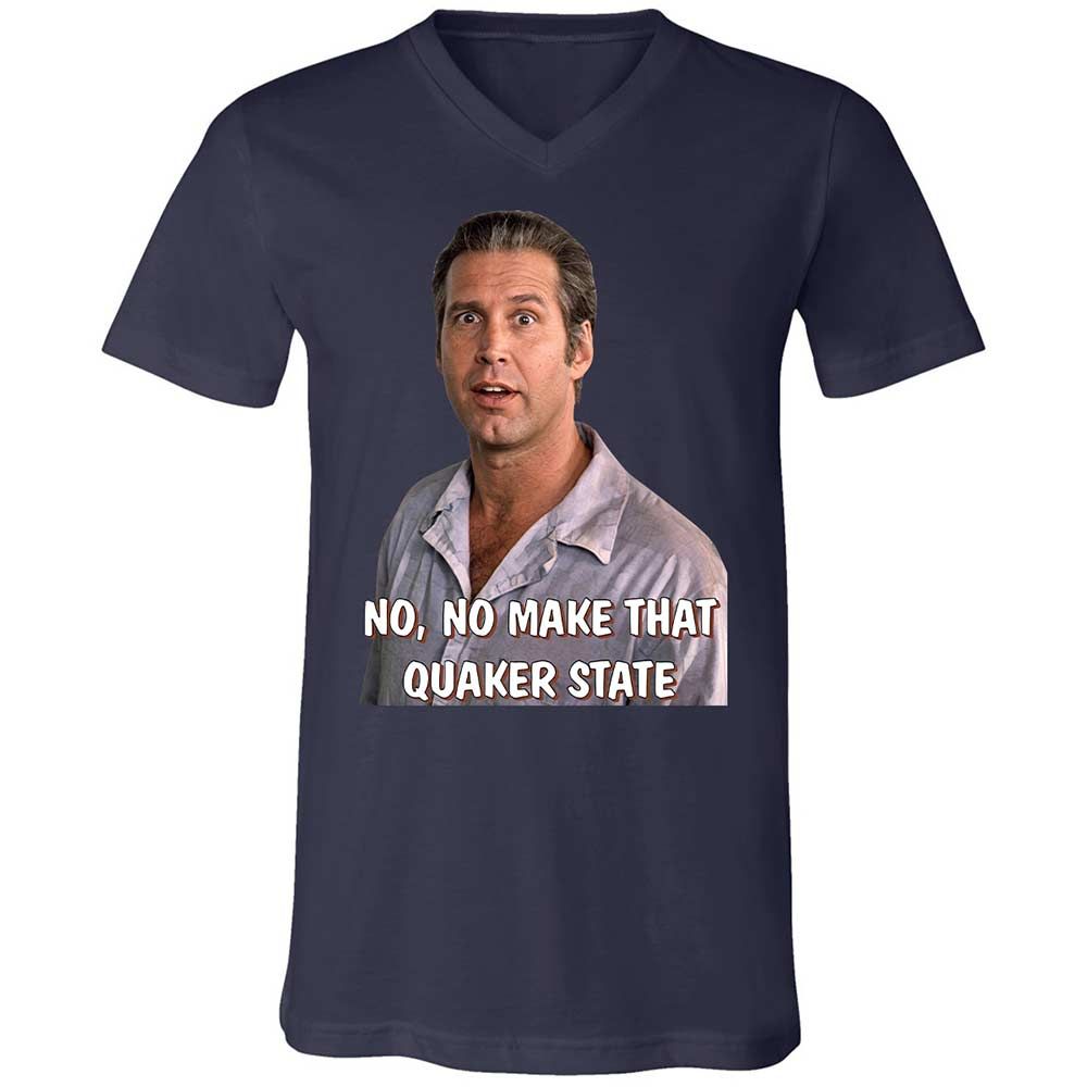 Unisex V-Neck T-Shirt - F567JL3W - Navy - 12