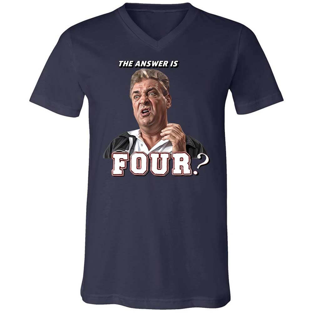 Unisex V-Neck T-Shirt - LY8AJXYW - Navy - 12