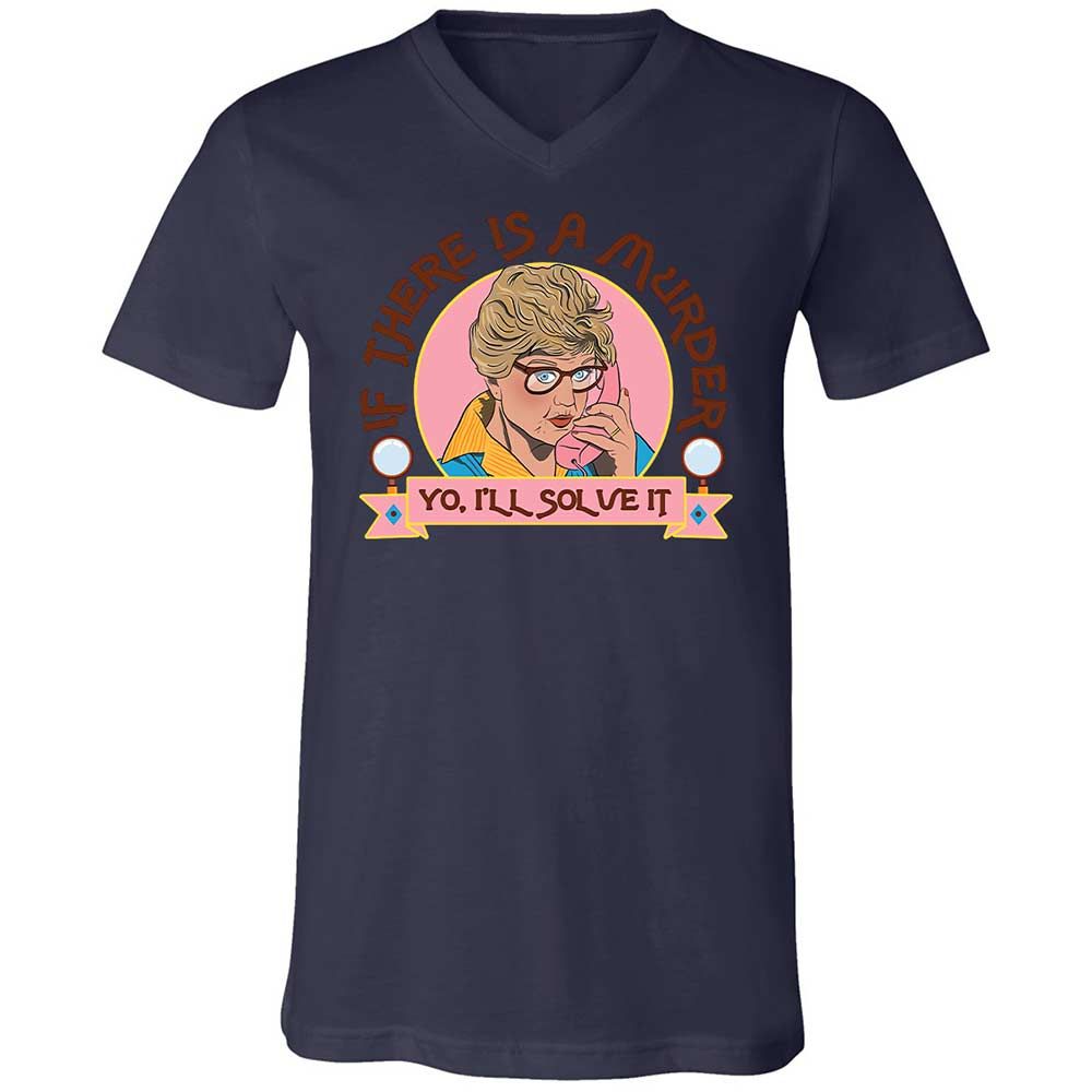 Unisex V-Neck T-Shirt - CEMHUW21 - Navy - 12