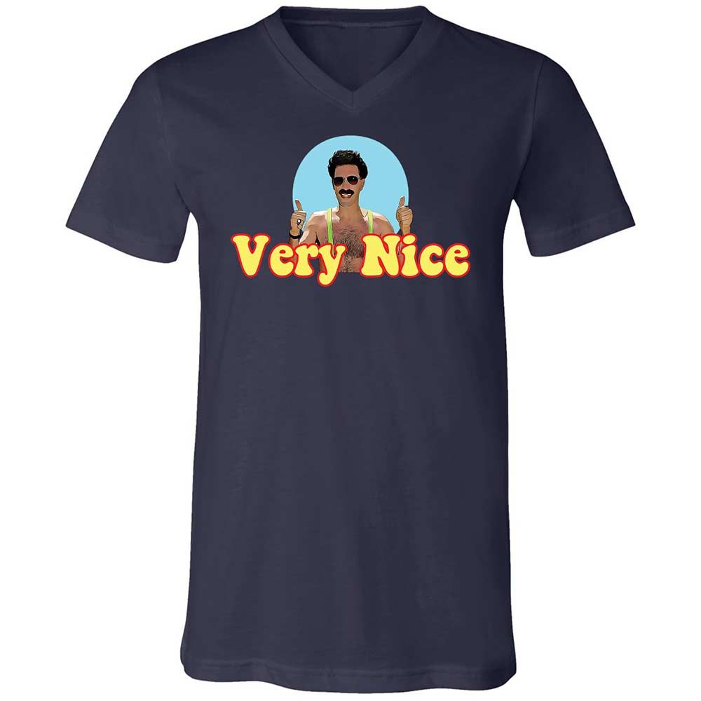Unisex V-Neck T-Shirt - 26JEALWZ - Navy - 12