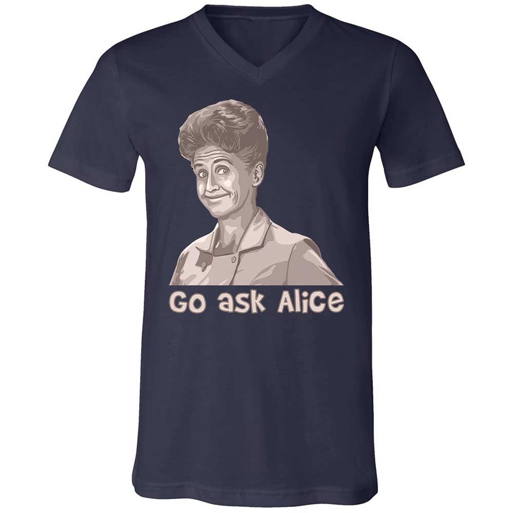 Unisex V-Neck T-Shirt - 23579J1Q - Navy - 12