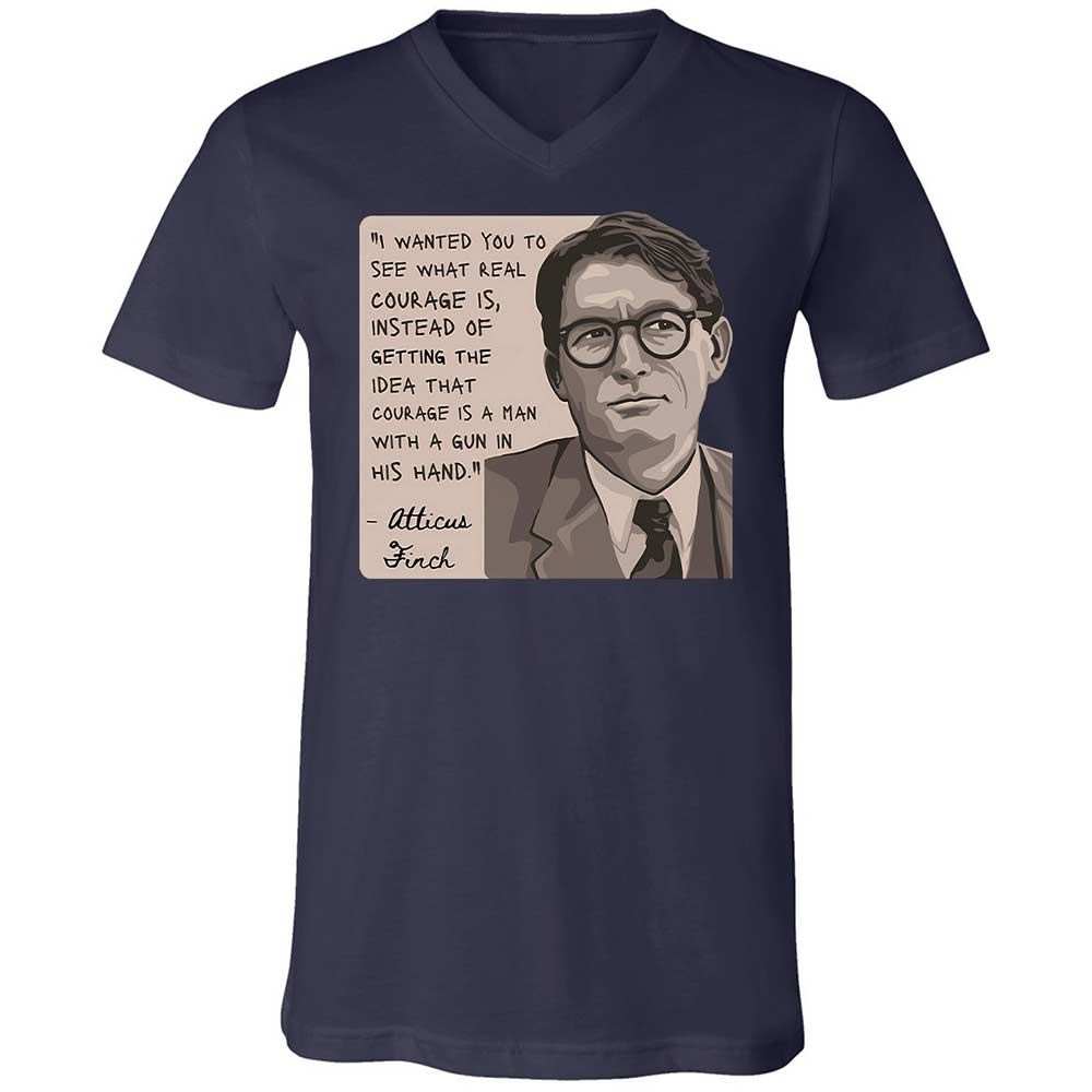 Real Courage Quote - Navy - 12