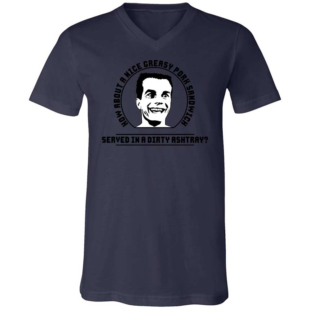 Unisex V-Neck T-Shirt - 627AC5LQ - Navy - 12