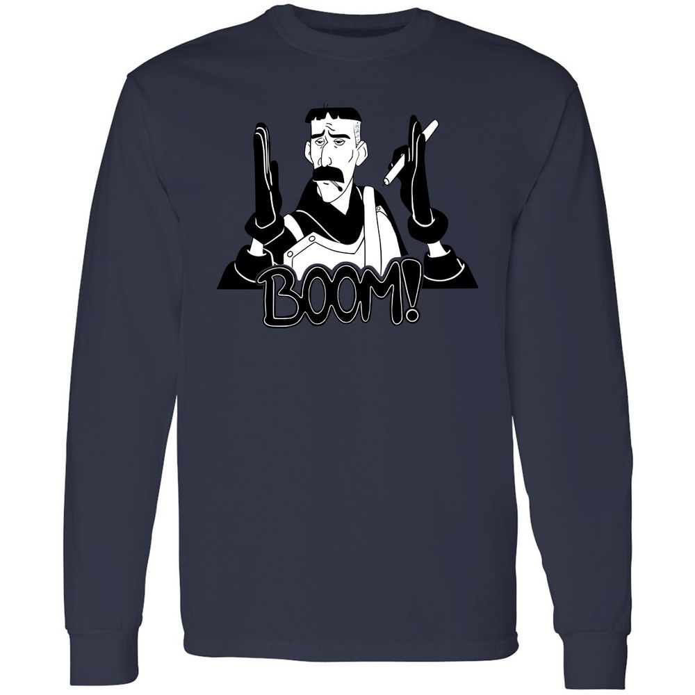 Long Sleeve T-Shirt - DM89XFUB - Navy - 12