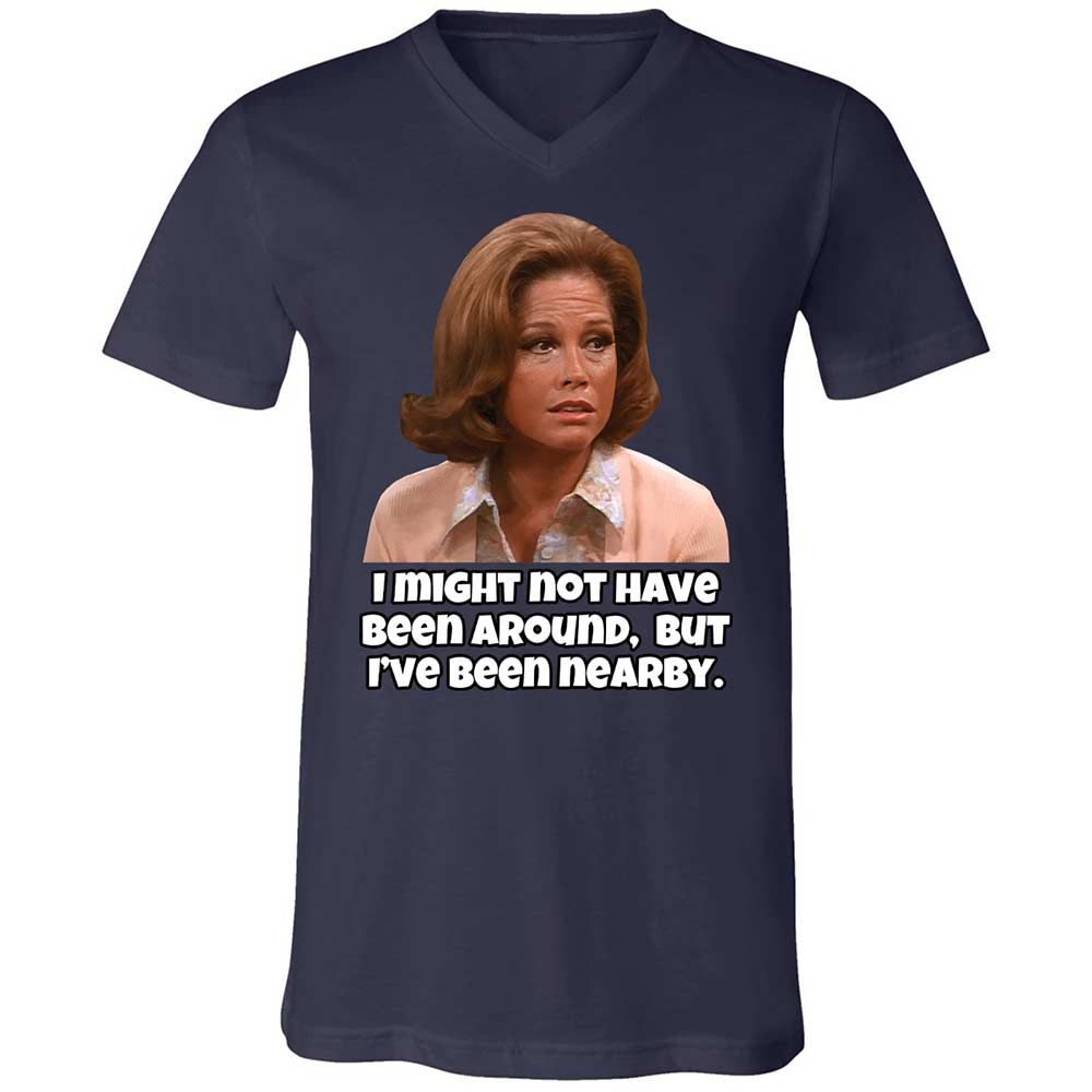 Unisex V-Neck T-Shirt - 71G7AHCK - Navy - 12