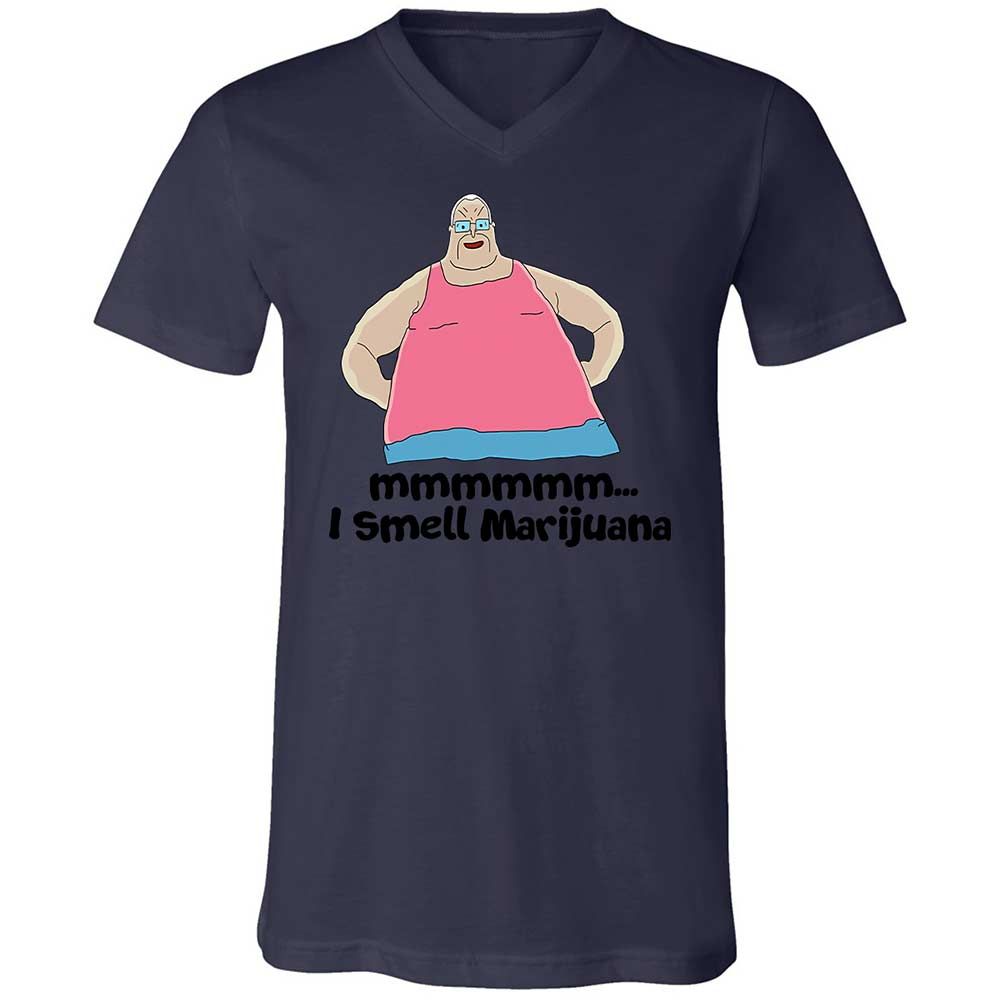 Unisex V-Neck T-Shirt - D3FQMEXJ - Navy - 12