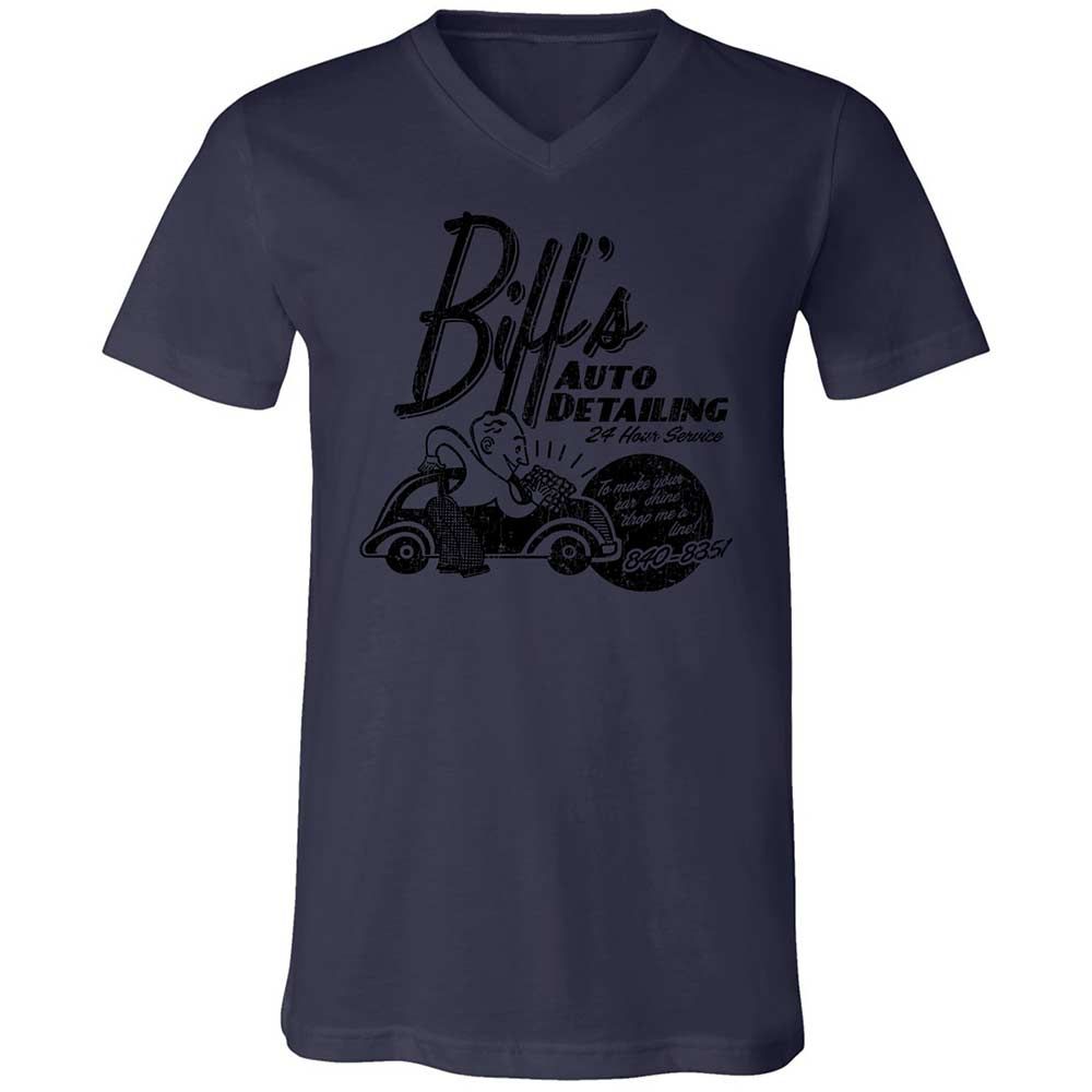 Unisex V-Neck T-Shirt - YQQ2389C - Navy - 12