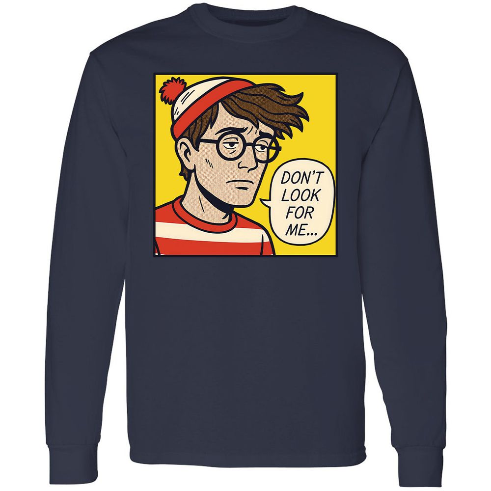 Long Sleeve T-Shirt - NQSVM9PG - Navy - 12