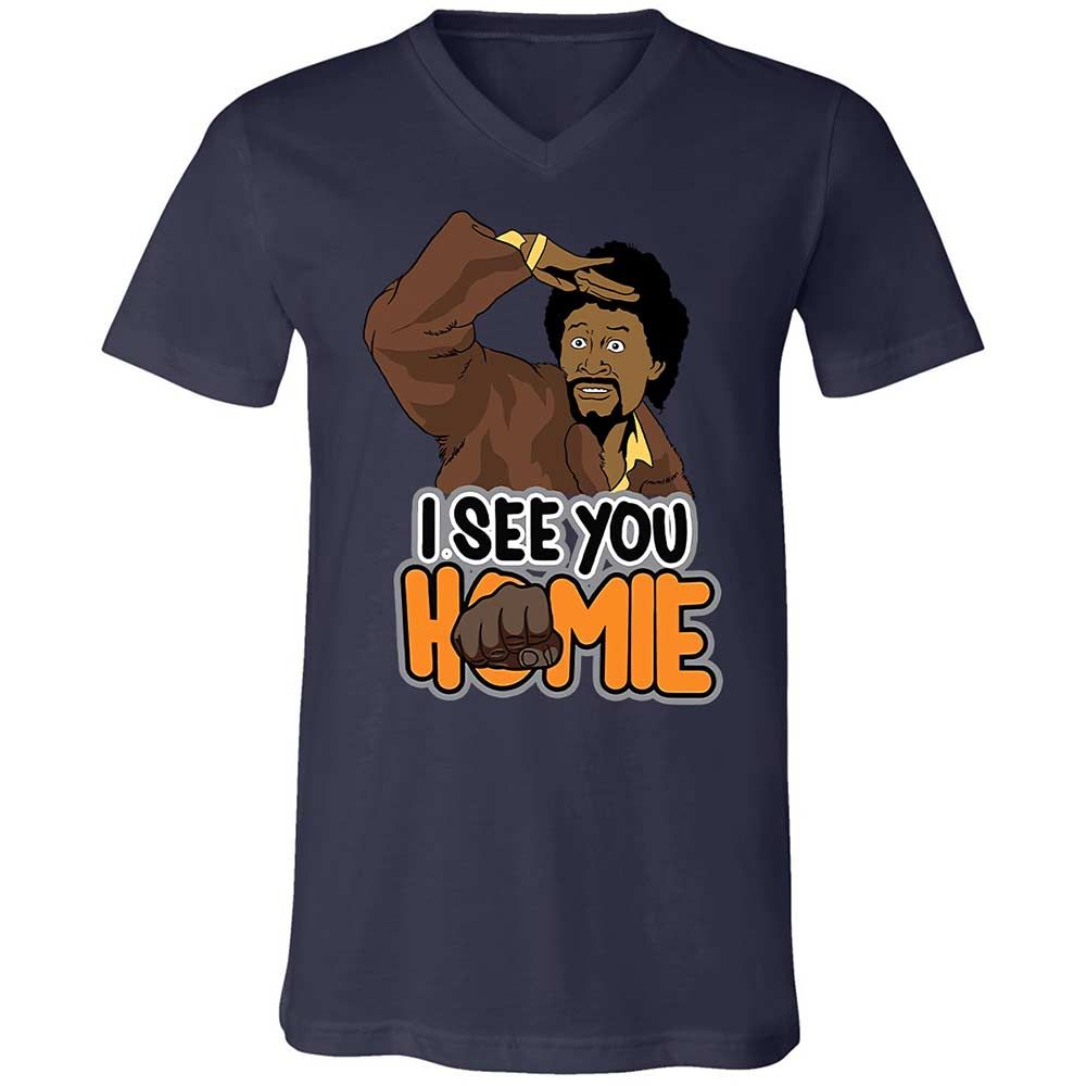 Unisex V-Neck T-Shirt - BWAZ964J - Navy - 12