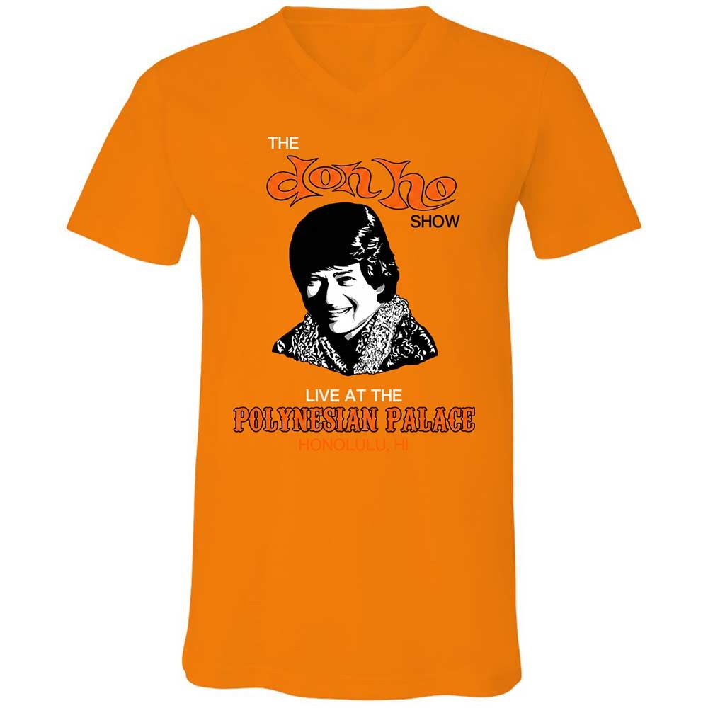 Unisex V-Neck T-Shirt - 2CNFZ68G - Orange - 12