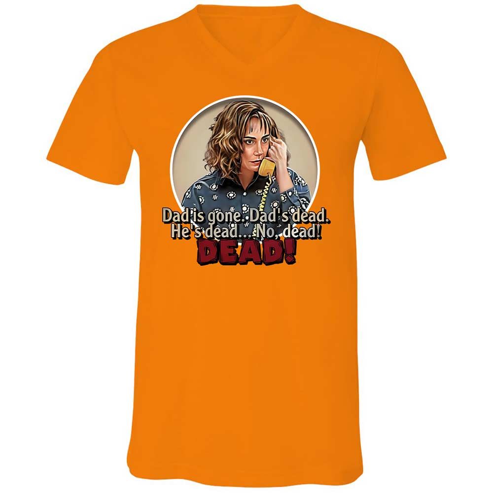 Unisex V-Neck T-Shirt - V4B2UKUN - Orange - 12
