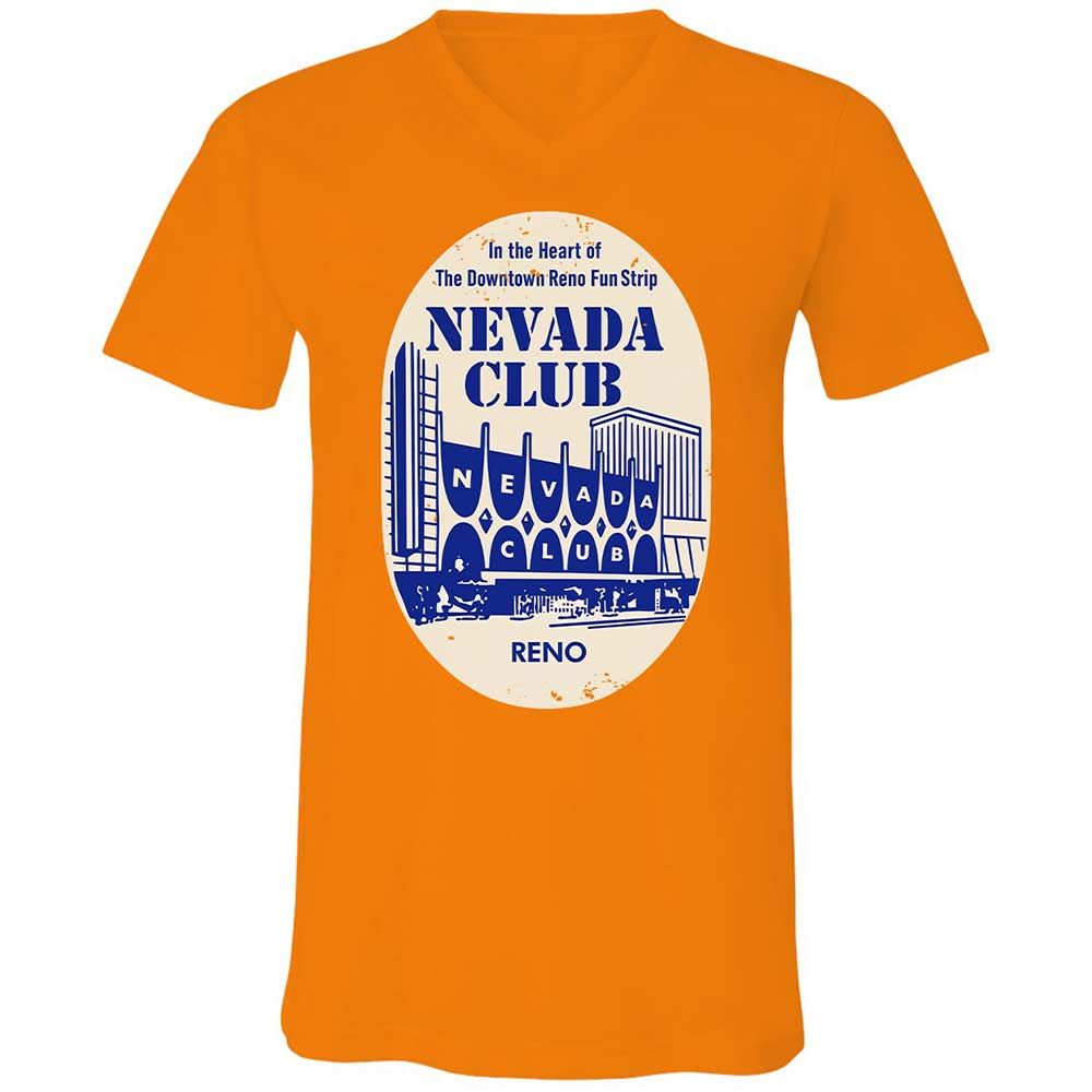 Unisex V-Neck T-Shirt - YMDK1FYG - Orange - 12
