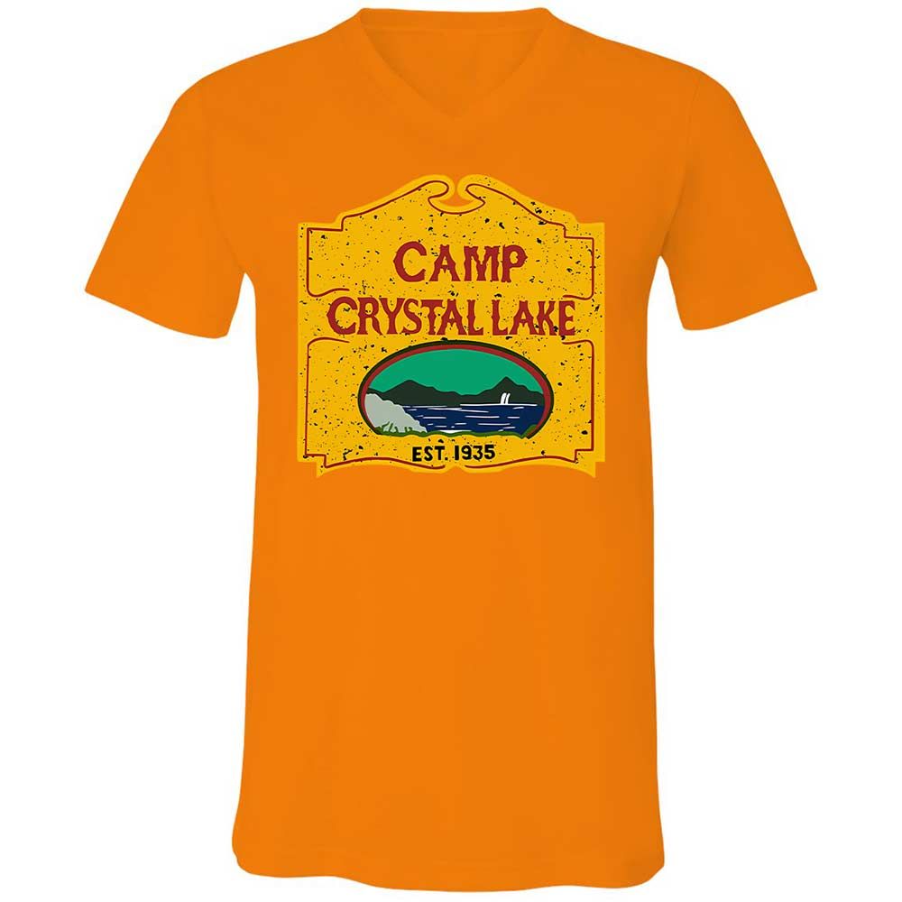 Unisex V-Neck T-Shirt - HMD99AW6 - Orange - 12