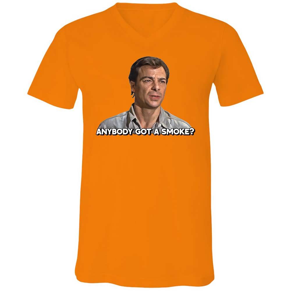 Unisex V-Neck T-Shirt - M9CHKJ4S - Orange - 12