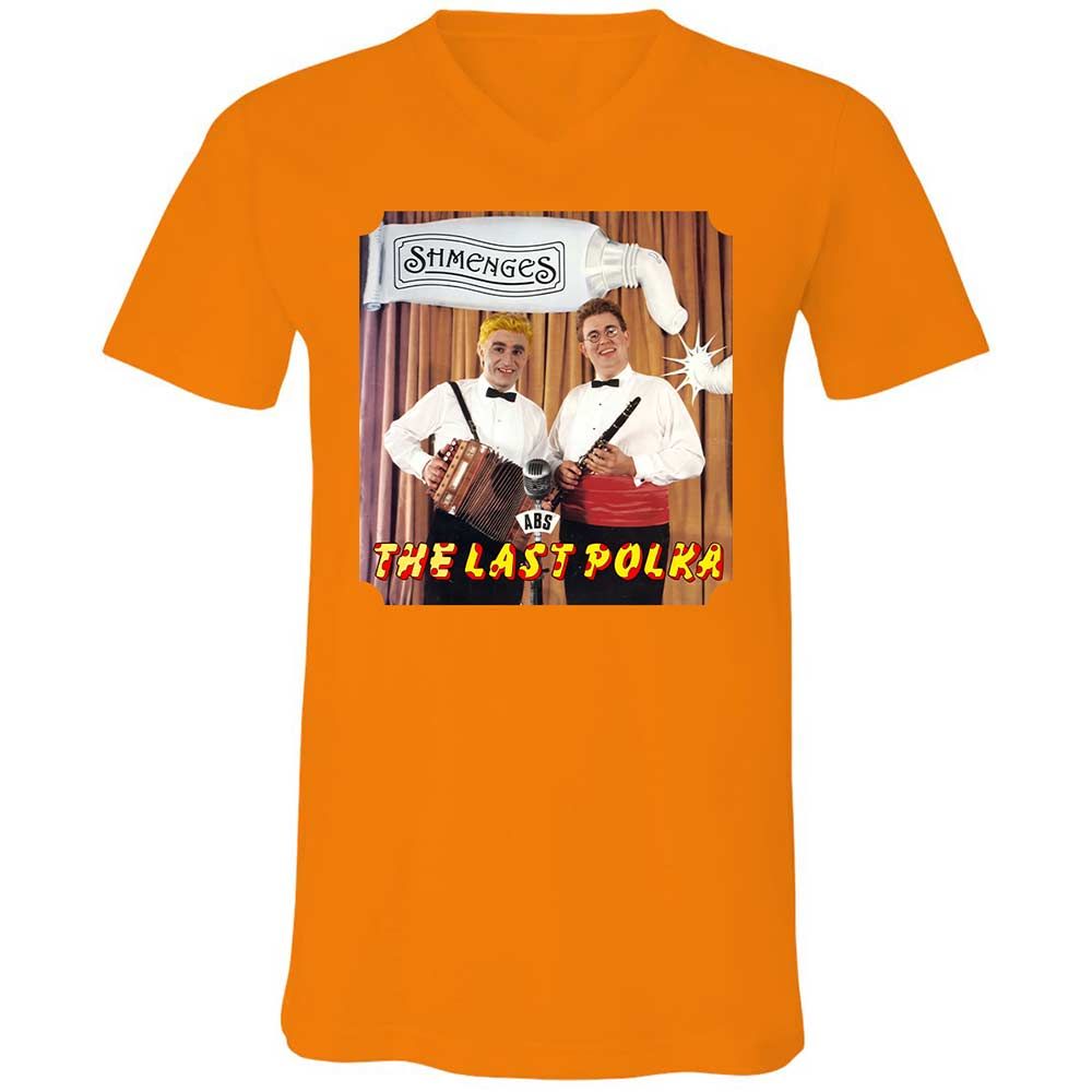 Unisex V-Neck T-Shirt - 4AV3ANL2 - Orange - 12