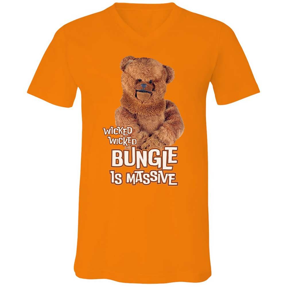 Unisex V-Neck T-Shirt - W3X7QGEV - Orange - 12
