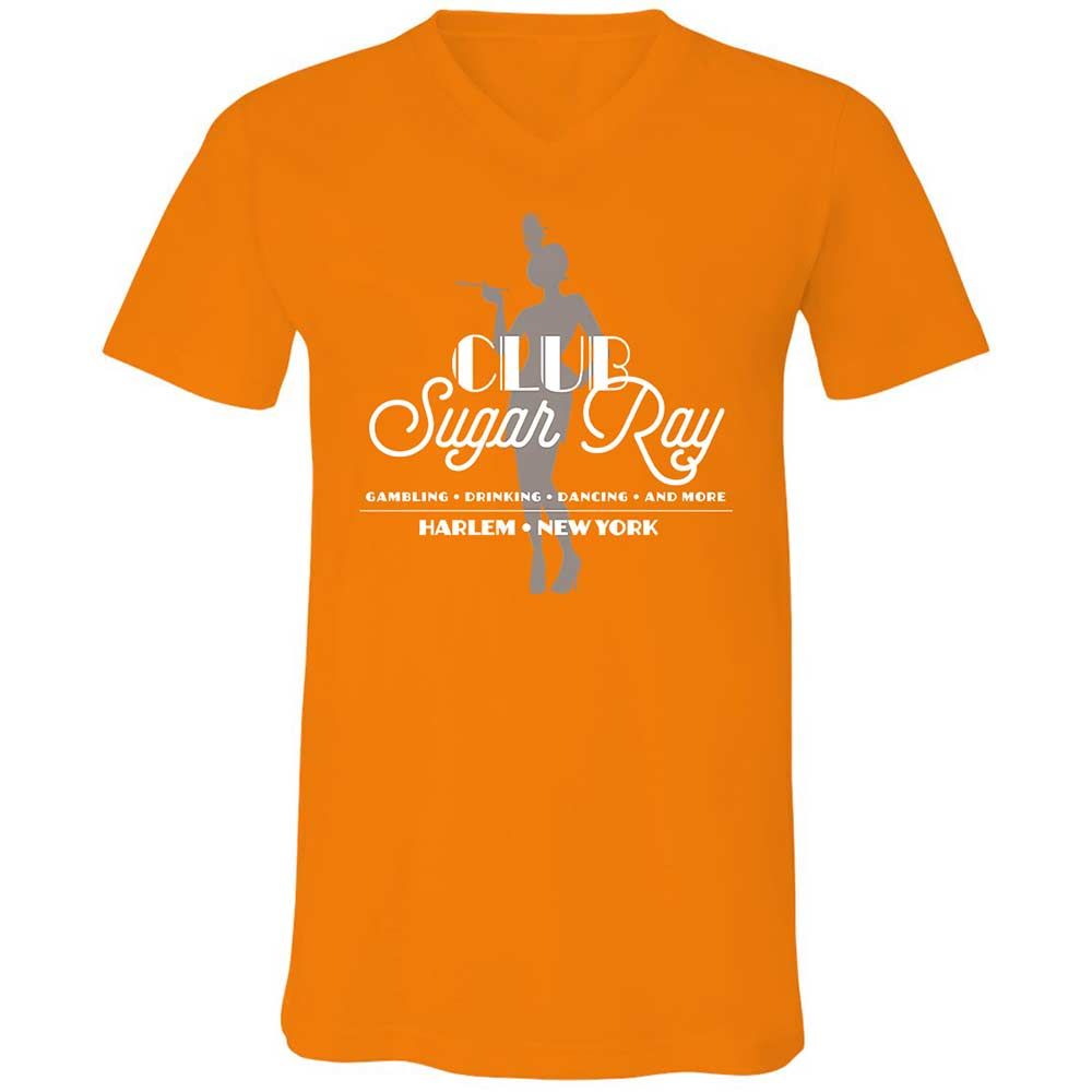 Unisex V-Neck T-Shirt - 6AY31V8V - Orange - 12