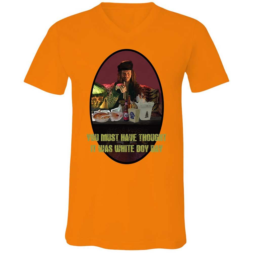 Unisex V-Neck T-Shirt - KWL4XA13 - Orange - 12
