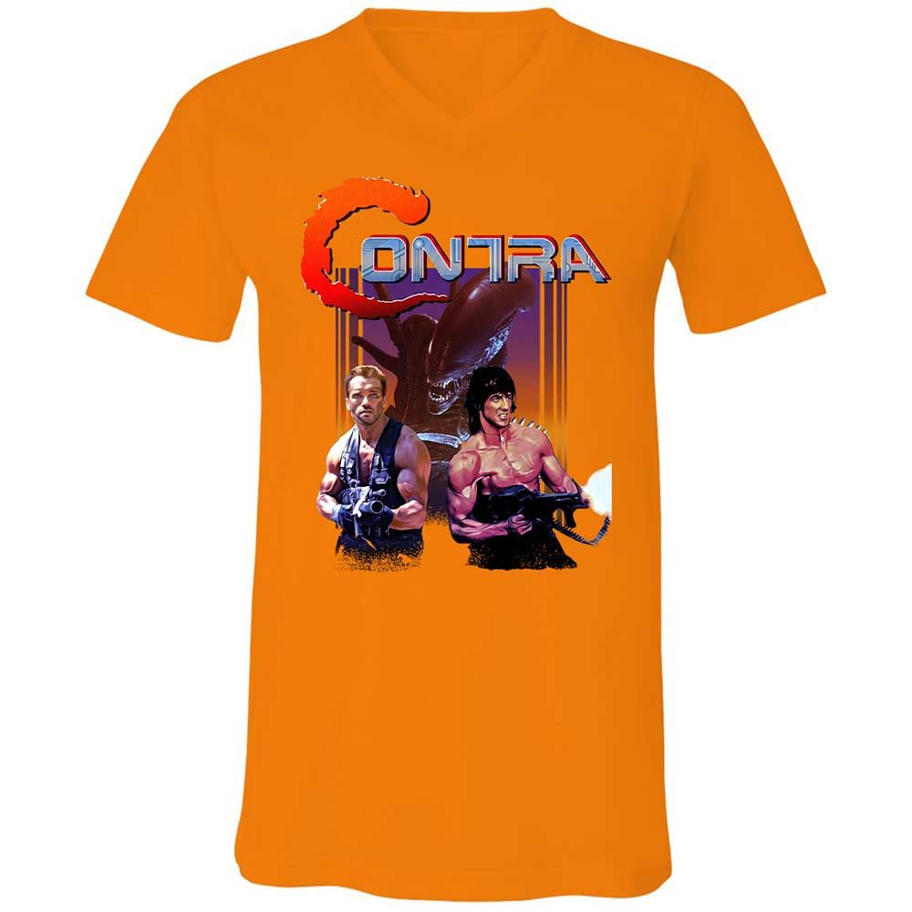 Unisex V-Neck T-Shirt - 9ABJJTBK - Orange - 12