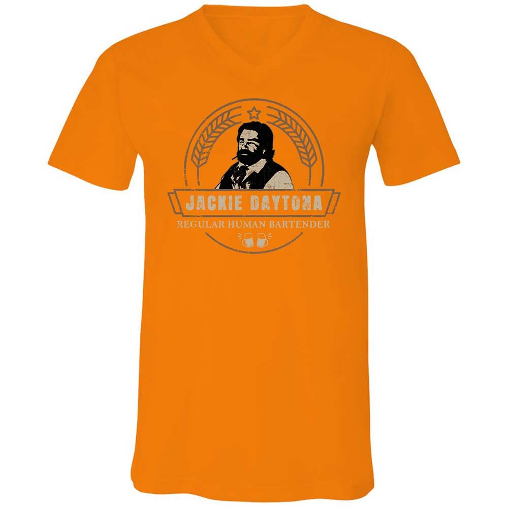 Unisex V-Neck T-Shirt - U41WMN4X - Orange - 12