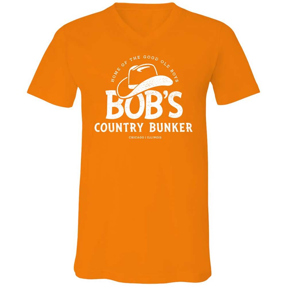 Unisex V-Neck T-Shirt - CMCDEP65 - Orange - 12