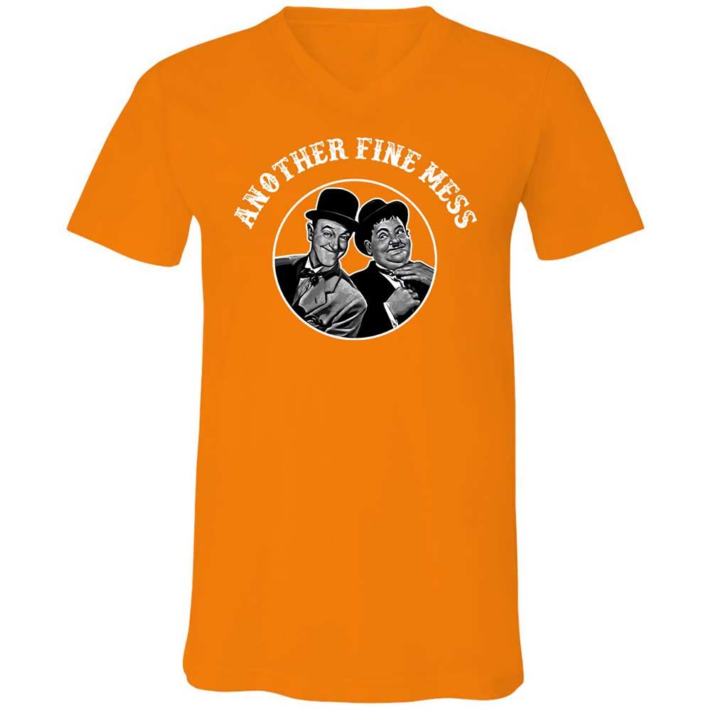 Unisex V-Neck T-Shirt - 8UYGAG2G - Orange - 12