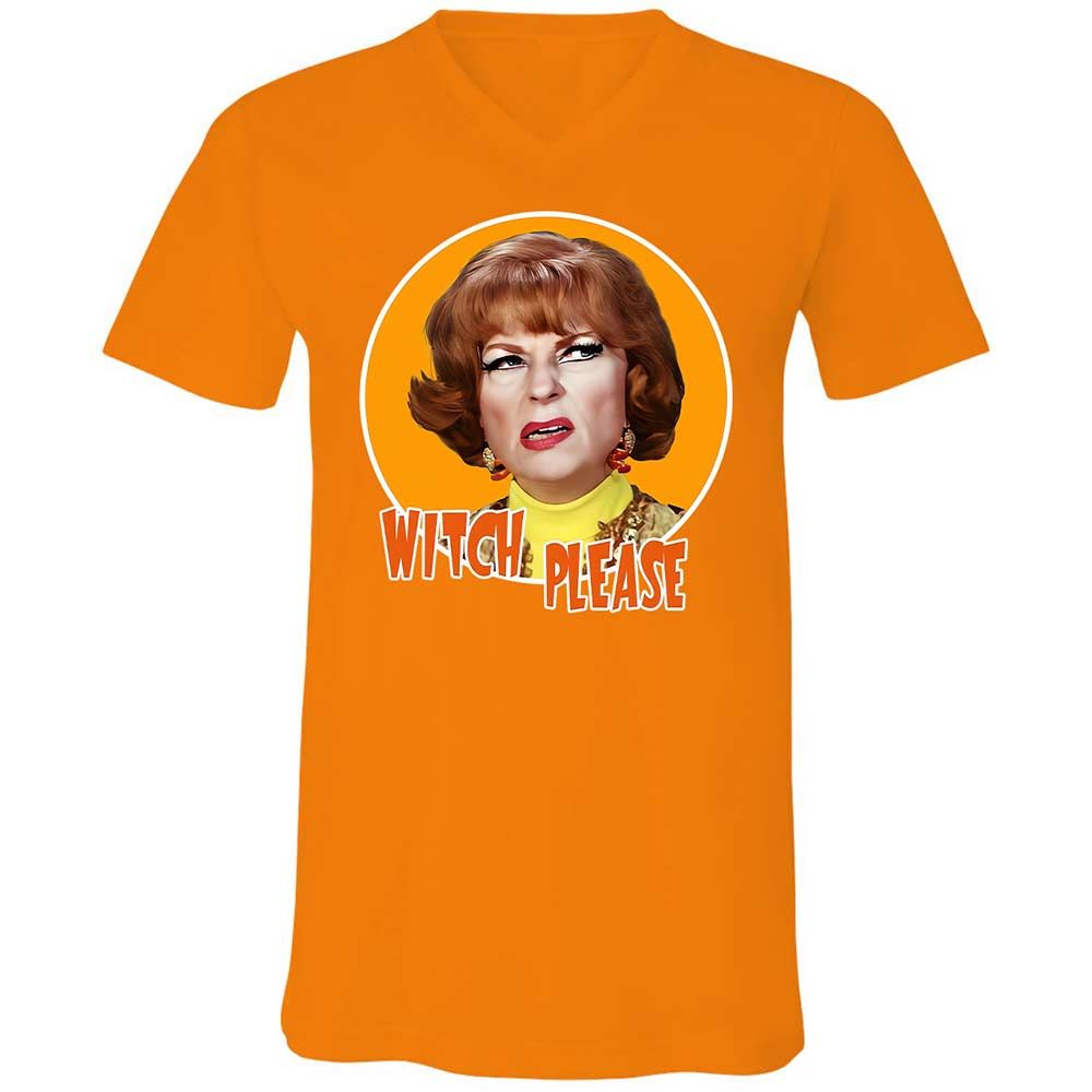 Unisex V-Neck T-Shirt - Y3EJEZ6C - Orange - 12