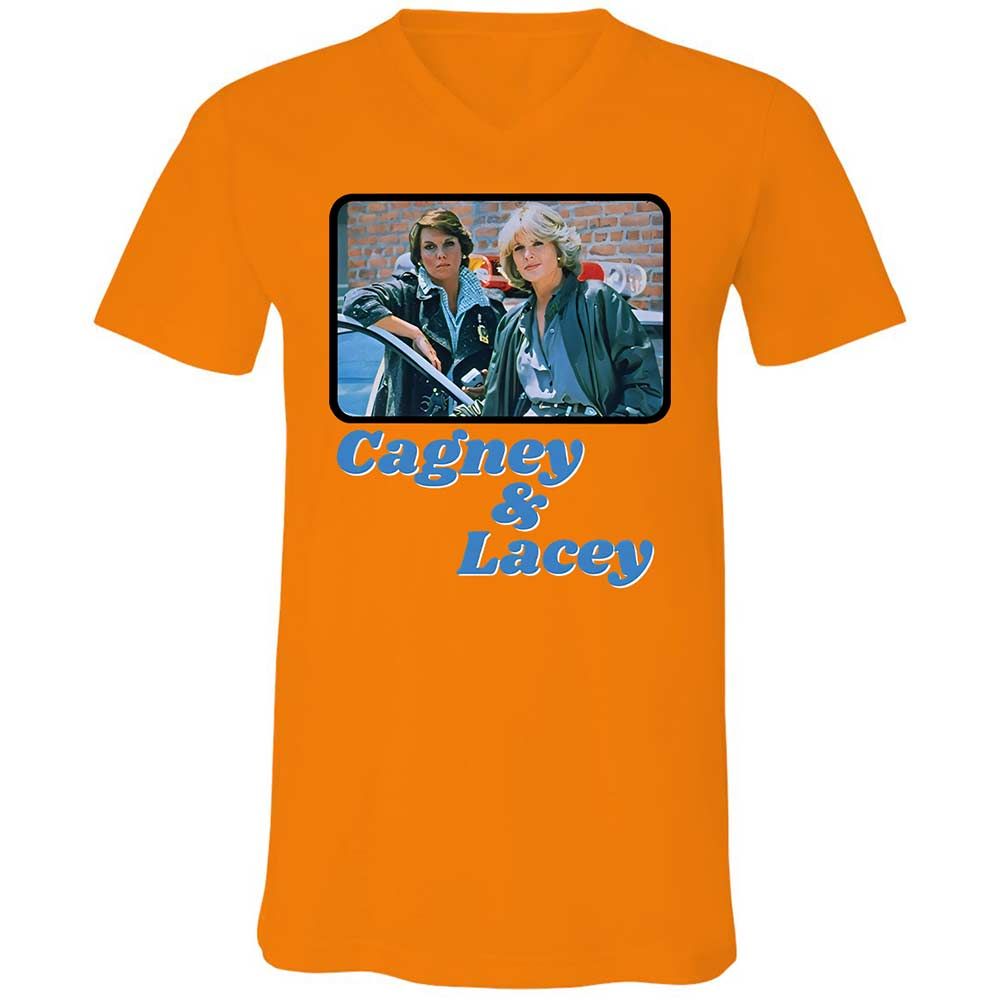 Unisex V-Neck T-Shirt - ESRNHEV8 - Orange - 12