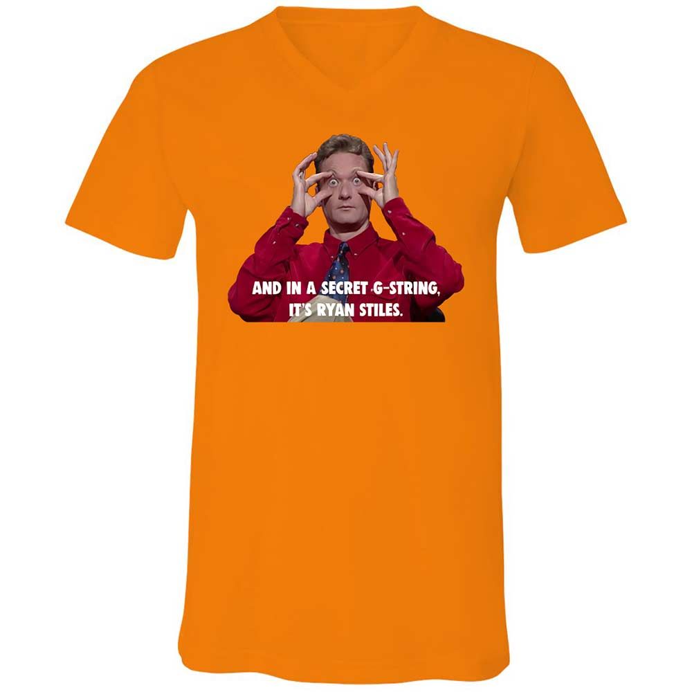 Unisex V-Neck T-Shirt - JV2RWEA5 - Orange - 12