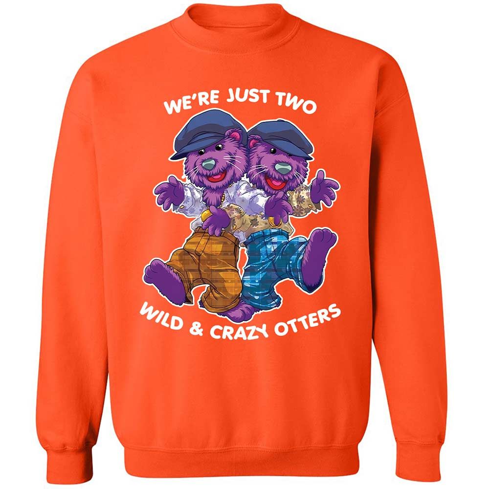 Two wild & crazy otters - Orange - 12