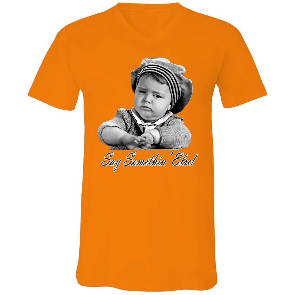 Unisex V-Neck T-Shirt - JNEKELRB - Orange - 12
