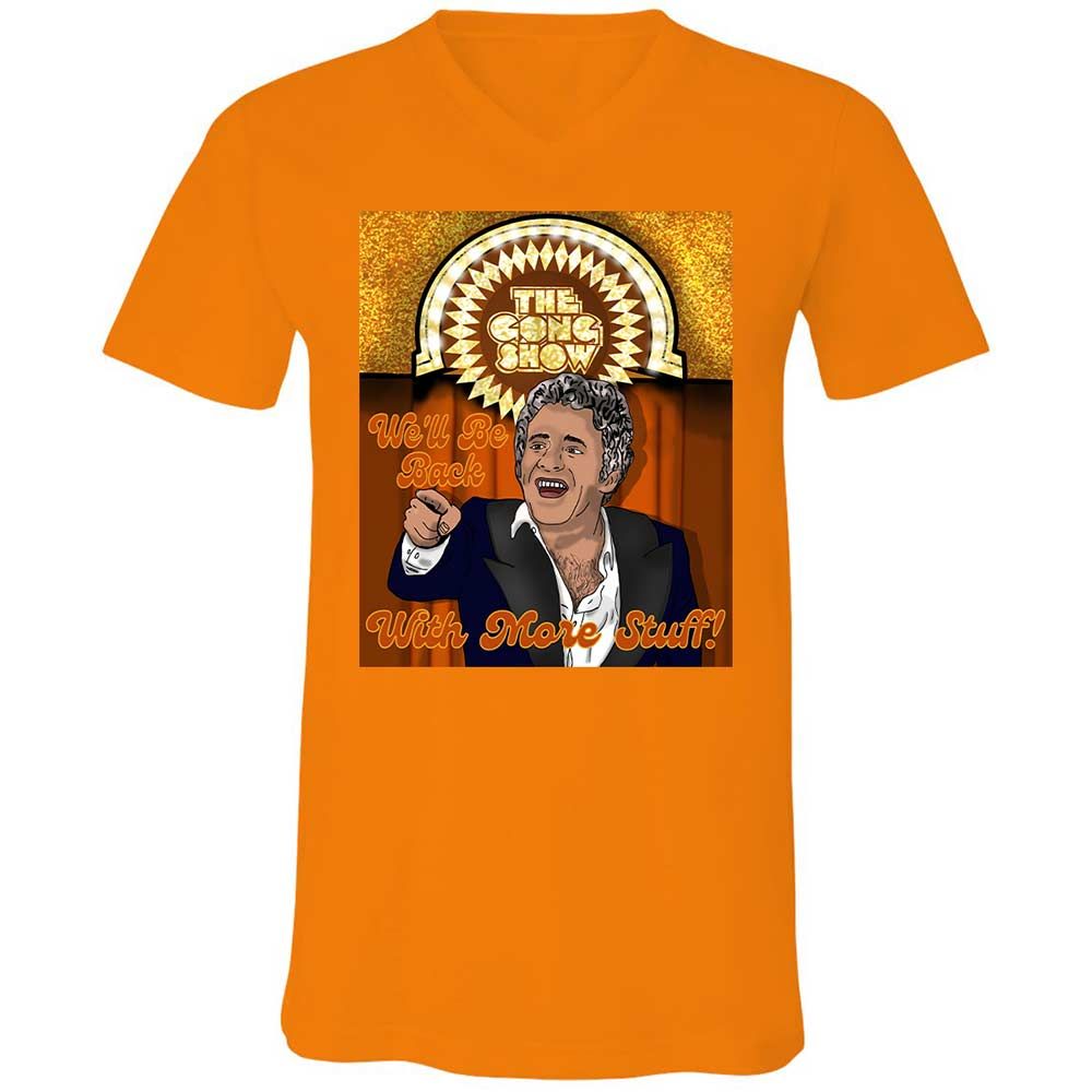 Unisex V-Neck T-Shirt - NYAGUJ15 - Orange - 12