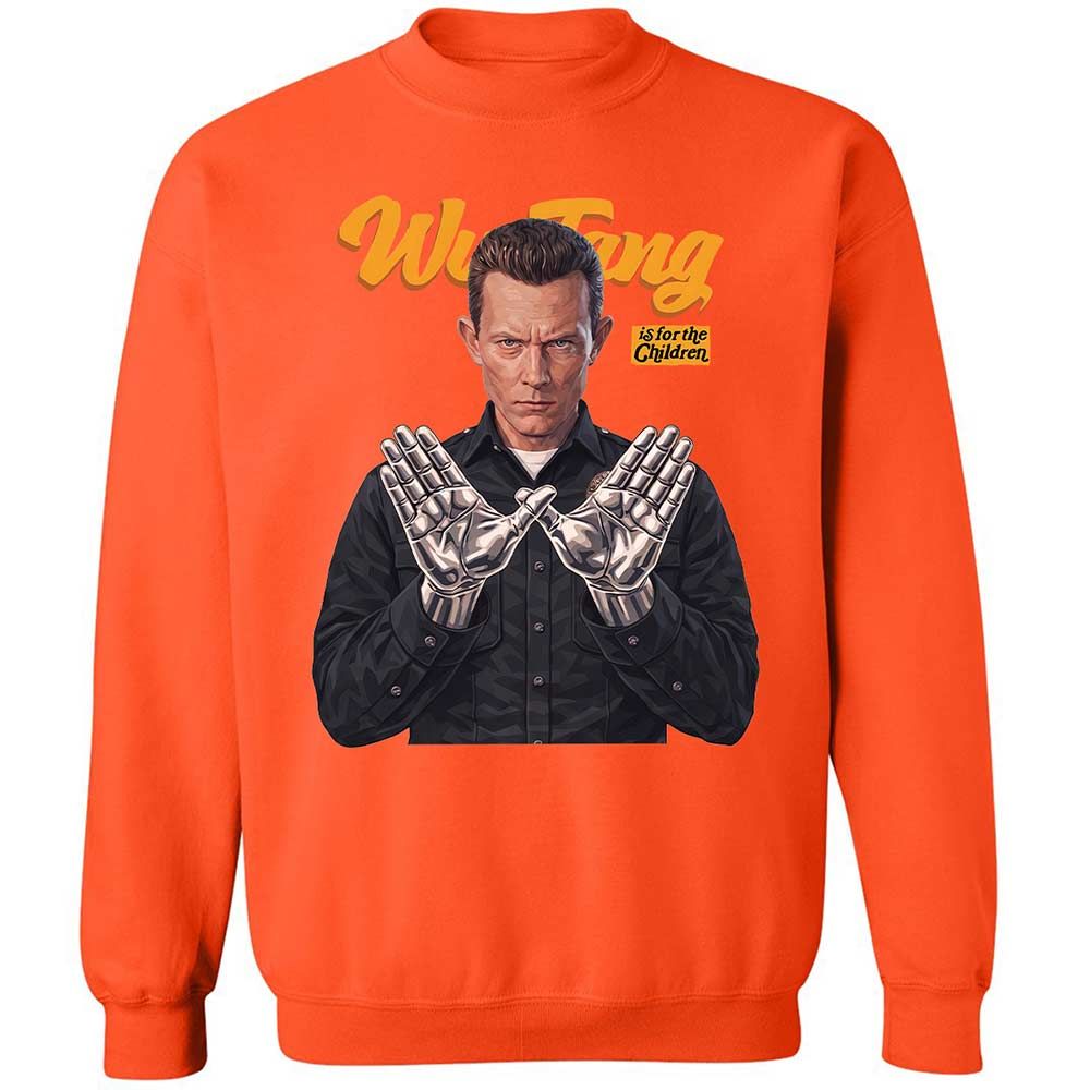 Classic Unisex Sweatshirt - Black - Orange - 12
