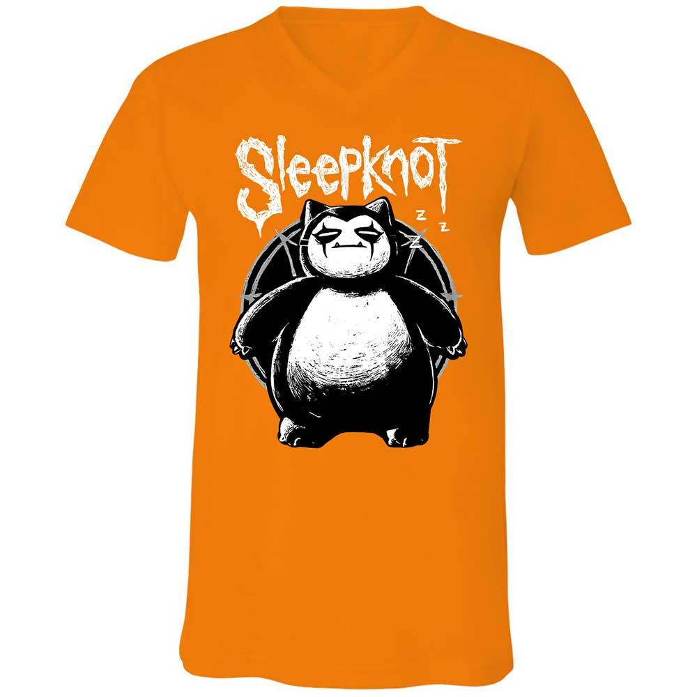 Unisex V-Neck T-Shirt - GTAAJ3J8 - Orange - 12