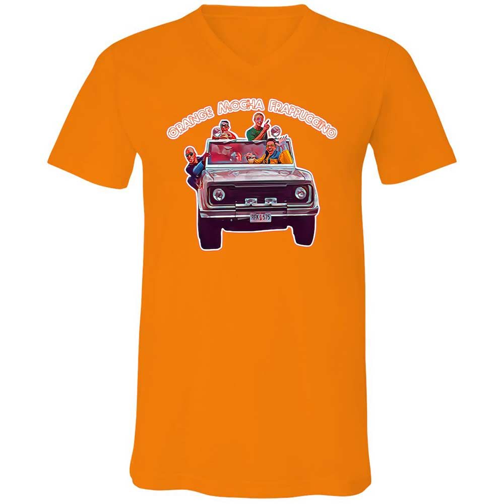 Unisex V-Neck T-Shirt - N4HQE1B5 - Orange - 12